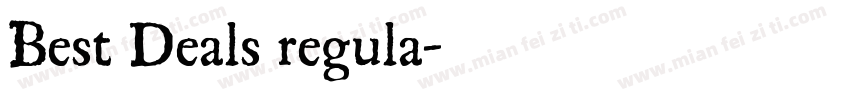 Best Deals regula字体转换